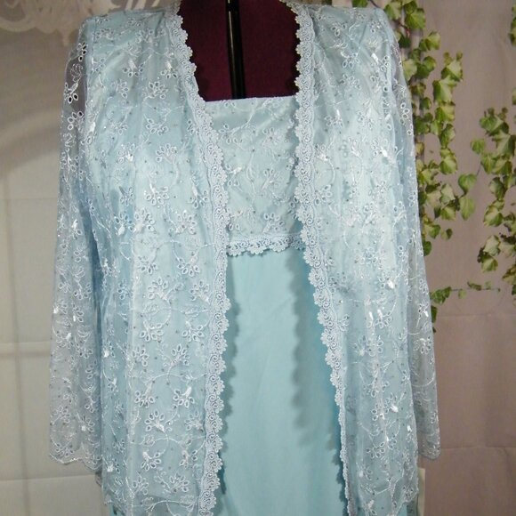 Robe de mère de la mariée Bleu Pâle Taille 14 - Picture 2 of 6